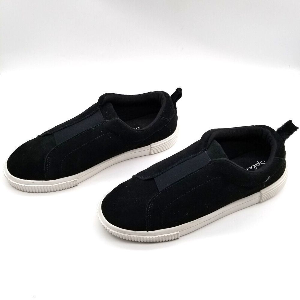 Splendid Women Vivian Slip On‎ Casual Sneakers Size 7 Black Suede